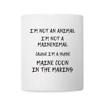 I'm not an animal - I'm not a mainimal - LMN style - Mug blanc - blanc - Devant