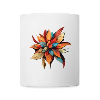 Prismatic Autumn Floral Burst - Mug - white - Front