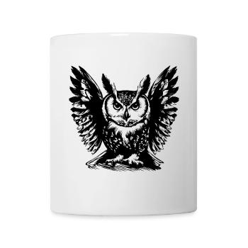 Hibou1 - Mug blanc - blanc - Devant