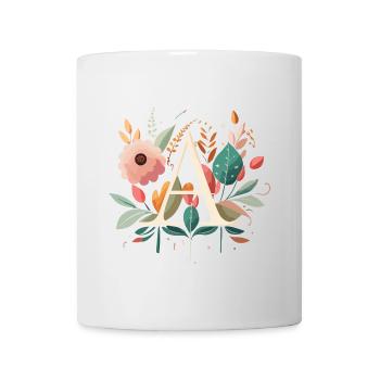 A Typography with Flowers - Mug - white - Front