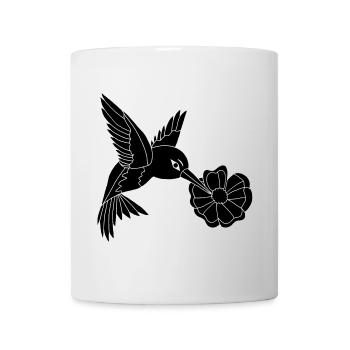 Black Foraging Bird - Mug - white - Front