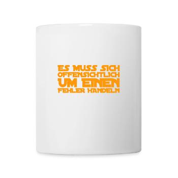 offensichtlicher Fehler - Tasse - Weiß - Vorne