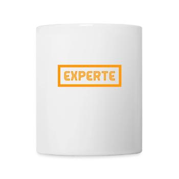 vor dir steht ein Experte - Tasse - Weiß - Vorne