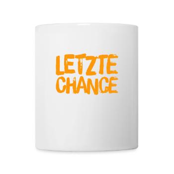 das ist die letzte Chance - Tasse - Weiß - Vorne