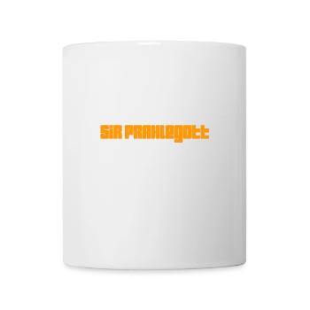 vor dir steht ein Angeber - Tasse - Weiß - Vorne