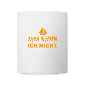 das kann ich nicht - Tasse - Weiß - Vorne