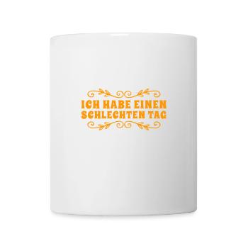 negative Stimmung - Tasse - Weiß - Vorne