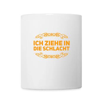 in die Schlacht ziehen - Tasse - Weiß - Vorne