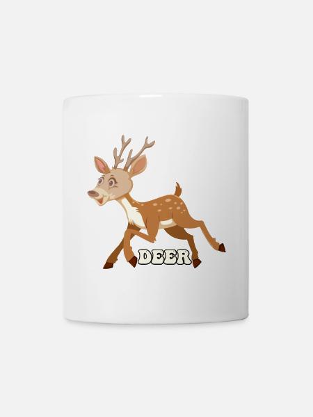 Skurriler Hirsch-Sprint - Tasse - Weiß