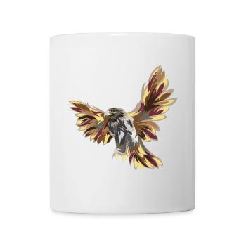 Adler Flug Illustration Farben Symbol Vogel icon - Tasse - Weiß - Vorne