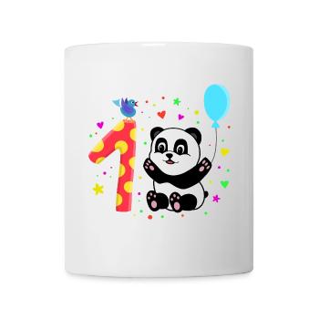 Premier anniversaire 1ère année Panda cadeau mignon - Mug blanc - blanc - Devant