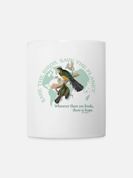 Save the birds. Save the planet. - Mug - white