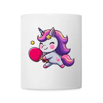 Unicorn Unicorn with Table Tennis Racket for - Mug - white - Front