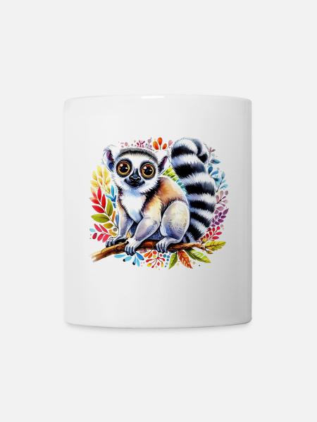 Lémurien - Mug blanc - blanc