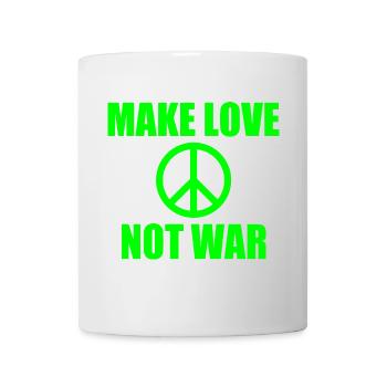 Make love not war - Tasse - Weiß - Vorne