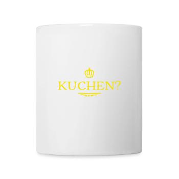 wer will Kuchen? - Tasse - Weiß - Vorne