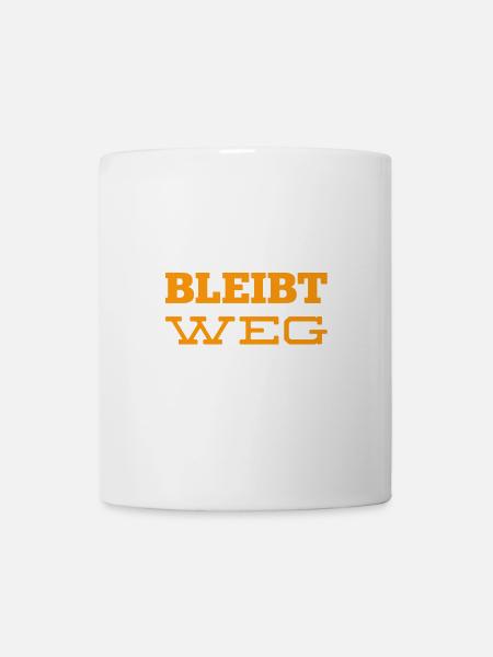 ich wünsche mir Abstand - Tasse - Weiß