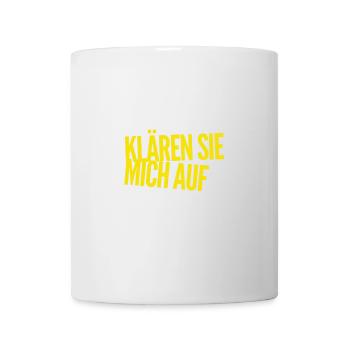 ich möchte aufgeklärt werden - Tasse - Weiß - Vorne