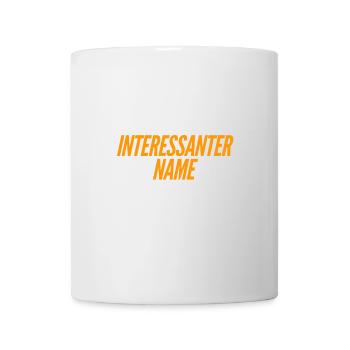 super Name - Tasse - Weiß - Vorne
