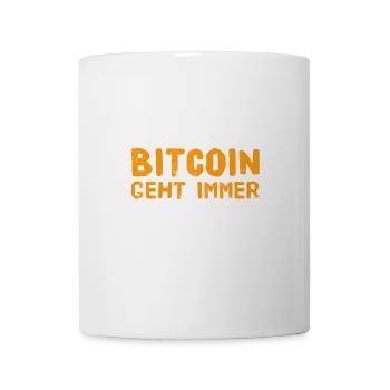 Bitcoin ist ein Geschenk für die Menschheit - Tasse - Weiß - Vorne