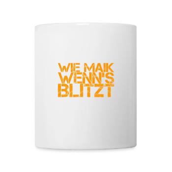 wenn es blitzt - Tasse - Weiß - Vorne