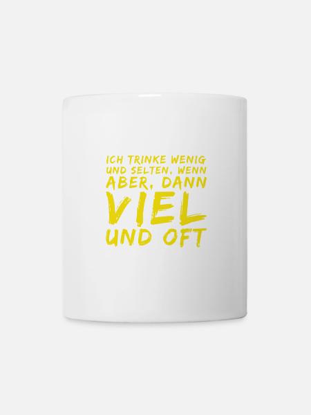 ich trinke viel - Tasse - Weiß