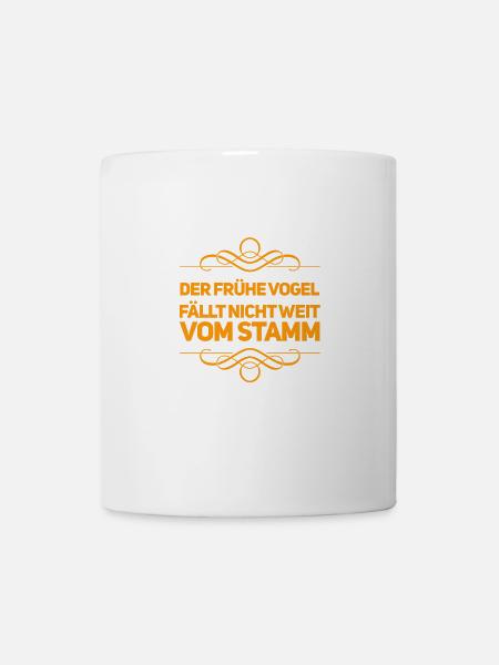 ich bin ein früher Vogel - Tasse - Weiß