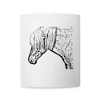 Horses T-shirt Gift Rider - Mug - white - Front