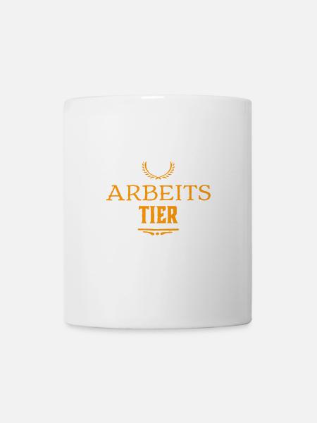 ich bin ein Arbeitstier - Tasse - Weiß