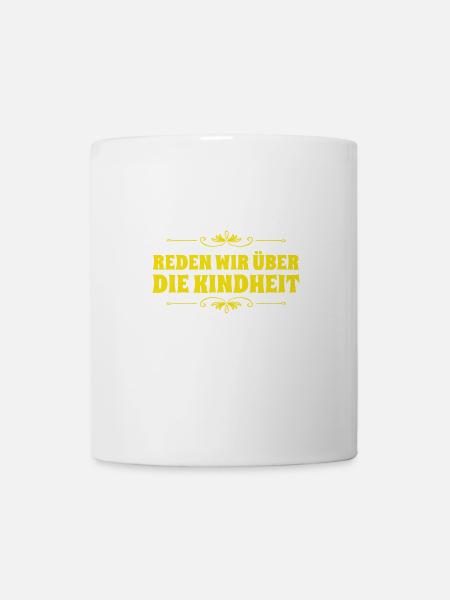 über die Kindheit - Tasse - Weiß