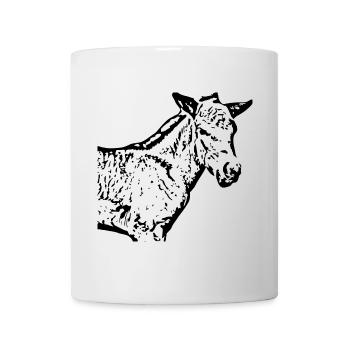 Horses T-shirt Gift Rider - Mug - white - Front