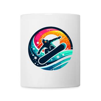 Vibrationen der Snowboard-Evolution - Tasse - Weiß - Vorne