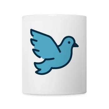 Colombe - Mug blanc - blanc - Devant