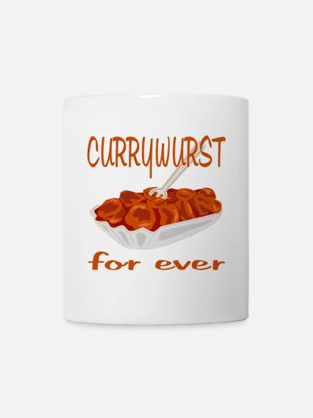 Currywurst ist Lecker - Tasse - Weiß