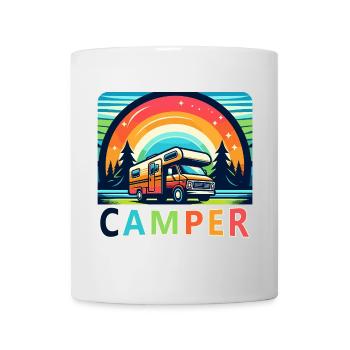 Retro Camper Van Nature Retreat - Mug - white - Front