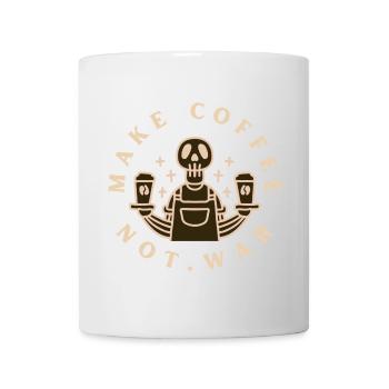 Make Coffee Not War Café - Mug - white - Front