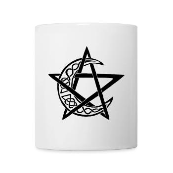 Black Lunar Pentagram - Mug - white - Front
