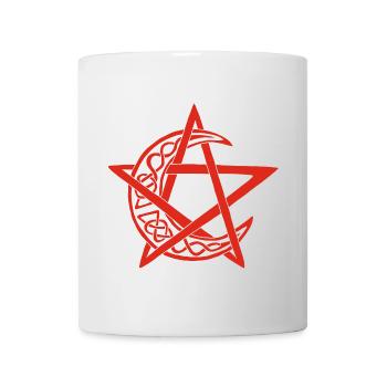 Red Lunar Pentagram - Mug - white - Front