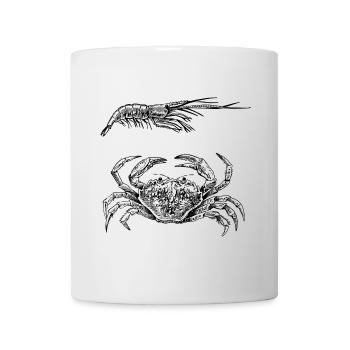 Krabbe & Shrimps - Schalentierpower - Tasse - Weiß - Vorne