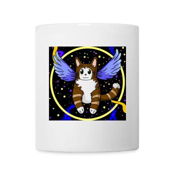 Angel cat in space. - Mug - white - Front