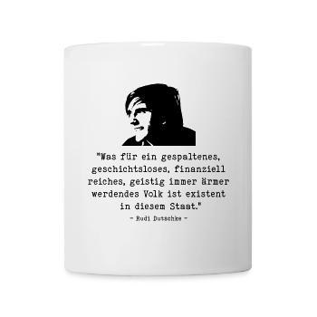 Dutschke Volk - Tasse - Weiß - Vorne