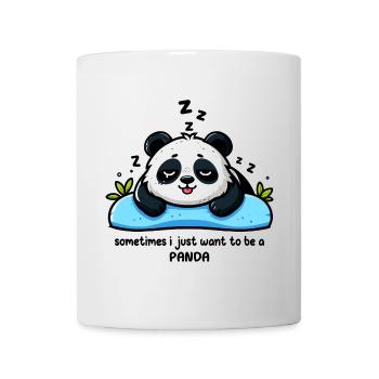 Sleeping Tired Panda Funny Animals - Mug - white - Front