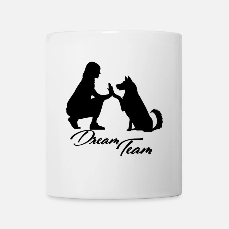 Chien de l’équipe de rêve - Mug blanc - blanc