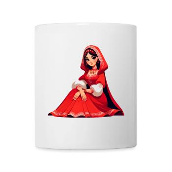 Ded Moroz Snegurotschka russischer Weihnachtsmann - Tasse - Weiß - Vorne