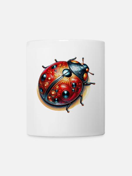 Marienkäfer - Tasse - Weiß