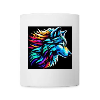 Loup - Mug blanc - blanc - Devant