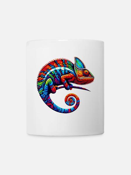 Chamäleon - Tasse - Weiß