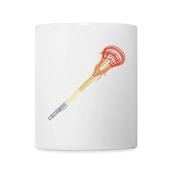 Lacrosse Racket Vintage Look - Mug - white - Front