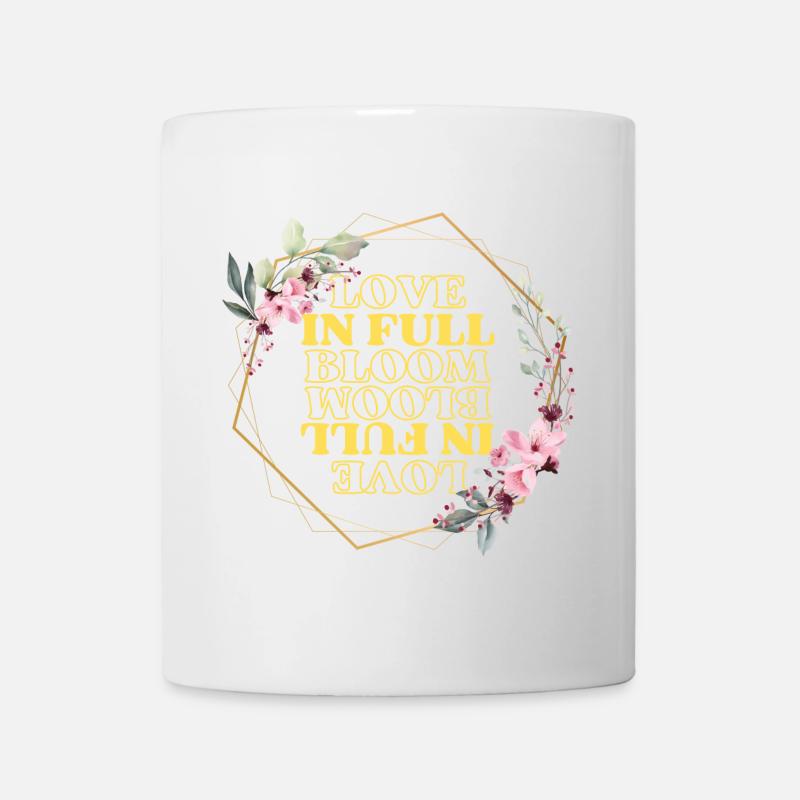 Cadre floral Love in Full Bloom - Mug blanc - blanc
