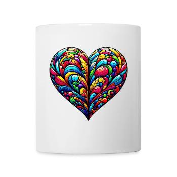 Colorful Heart - Mug - white - Front